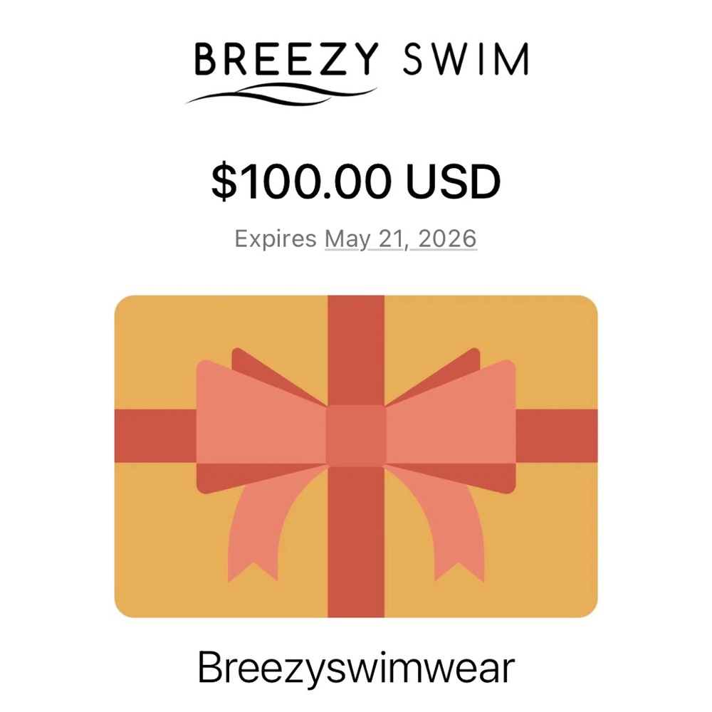 BreezySwim Gift card at a discount!